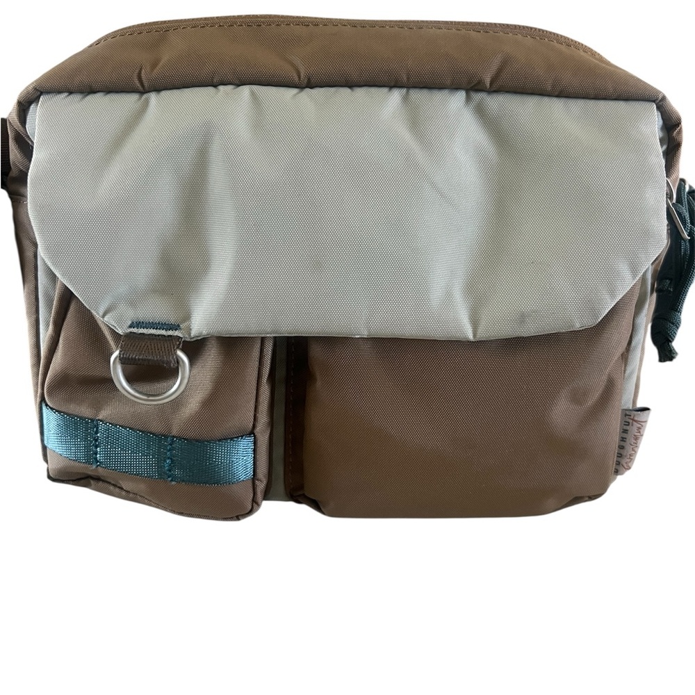 Stylish Brown and Cream Men's Bag